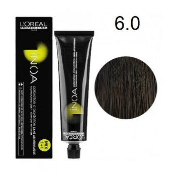 Фарба для волосся L'Oreal Professionnel INOA (Naturals Series) - 6.0 deep cover dark blonde-60мл.