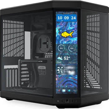 Корпус Hyte Y70 Touch Infinite Black, Mid-Tower E-ATX, ATX, Micro-ATX та Mini-ITX PC Case з PCIE 4.0 cable includ (CS-HYTE-Y70TTI-BB)