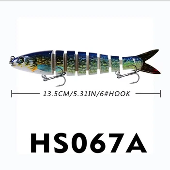 Воблер составной свимбейт ANFS Swimbait Minnow 13.5 см 19 г тонущий 9#