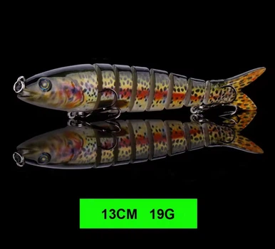 Воблер составной свимбейт ANFS Swimbait Minnow 13.5 см 19 г тонущий 10#