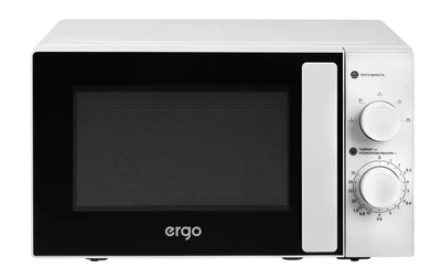 Функциональная микроволновая печь ERGO, 700 Вт, 20 л, микроволновка ерго, небольшая микроволновая печка, микроволновка белая