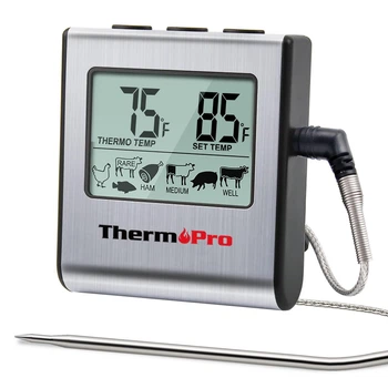 Термометр для духовки та м'яса ThermoPro TP-16 з виносним щупом і таймером