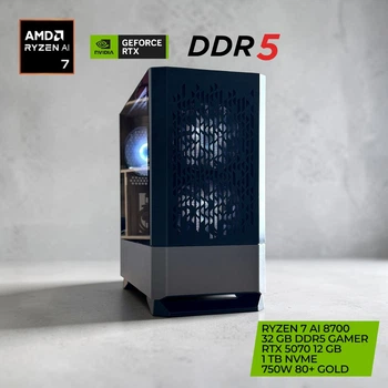 Премиум ПК Ryzen 7 AI 8700 / RTX 5070 12 GB / 32 GB DDR5 / 1 TB NVMe / B650 / 750W 80+ Gold / WINDOWS 11 PRO