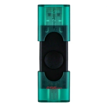 USB флешка Kingston DT DuoG2 256GB для хранения данных с разъемами USB-A и USB-C высокая скорость передачи