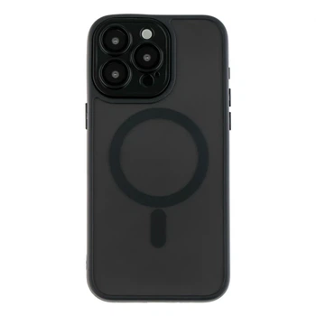 Чохол TPU PC Magnetic Matte для iPhone 14 Pro з MagSafe захист камери чорний