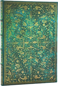 Записная книжка Paperblanks Изумрудный цветок 12х18 см 144 страницы в линейку (9780349713151)