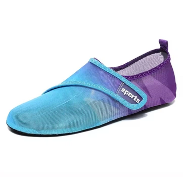 Взуття для пляжу і коралів аквашузи Diving shoes синій з фіолетовим плоска підошва 36-37 ( 23 см ) 247