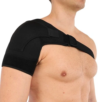 Фіксатор плечового суглоба (1 шт) SIBOTE Shoulder Support ST-7493-R правий Розмір One size Чорний
