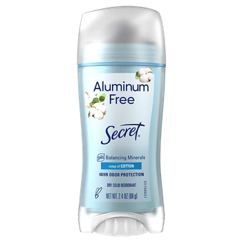 Дезодорант-антиперспирант Secret Fresh Invisible Solid Narturing Cotton 68гр (037000801009)