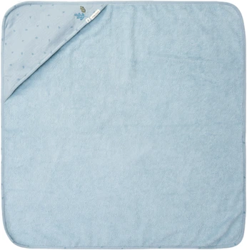Рушник дитячий Little Dutch Pure Denim Blue з капюшоном 100x100 см (8721122584705)