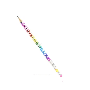 Карандаш чернографитный Фольгированный леопардовый принт на белом фоне. - 400407