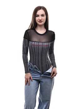 Боди женское S Черный TEXTURE (700321-S)