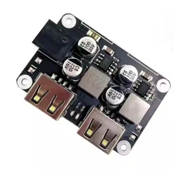 DC-DC преобразователь, 2 x USB-модуль быстрой зарядки QC 2.0,3.0 (5V,9V,12V)