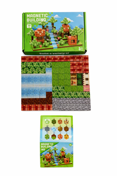 Магнитный конструктор Minecraft Magnetic Building 100 блоков