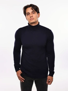 Гольф в'язаний чоловічий 2XL Синій FASHION (690242-2XL)