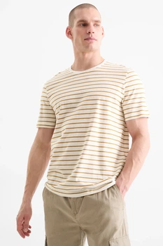 Футболка в составе со льном C&A 2236155c61 XXL комбинированная (100009224)