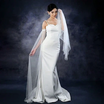 Кружевная прозрачная накладка на рукав для невесты Shein sc25092890272223810 one size белый (100007746)
