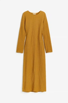 Сукня у рубчик H&M 1201625002c61 M гірчичне (100009447)