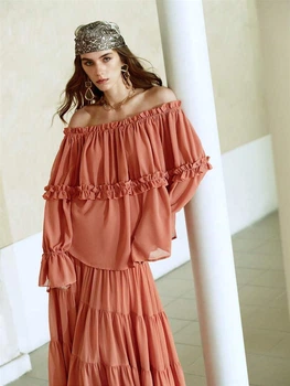 Блуза Shein sz25011444469268779 M оранжевая (100008231)