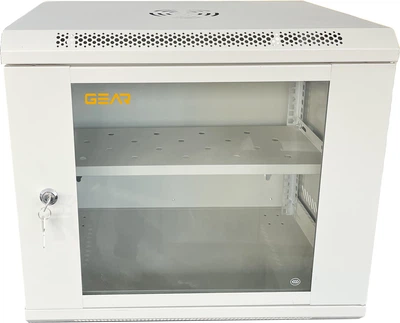 Шкаф настенный Gear 9U 19'' 530x400x450 мм + полка 19" Gray (GWMSN-9UG)