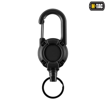 M-Tac карабин со шнуром для ключей, Black