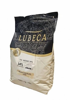 Шоколад белый Lubeca 34% 1 кг