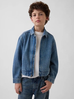 Джинсовая куртка GAP на молнии 1159859231 (Синий XL) на рост 150 см