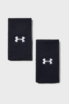Чорний напульсник (2 шт) UA 6'' Performance Wristband Under Armour OSFA 1218006-001
