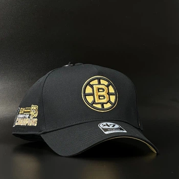 Чорна кепка 47 Brand NHL Boston Bruins HSC-MDTTC501GWP-BK89
