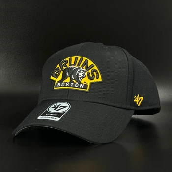 Черная кепка 47 Brand NHL Boston Bruins MVP H-MVP01WBV-BKJ