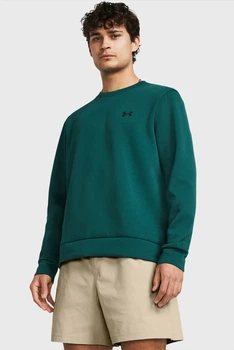 Чоловічий зелений світшот UA Unstoppable Flc Crew Under Armour M 1381688-449