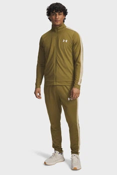 Чоловічий оливковий спортивний костюм (кофта, штани) UA Rival Knit Track Suit Under Armour S 1357139-320