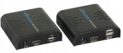 KVM-розширювач Signal Extender HDMI/RJ45/USB Black (HDMI+USB-EX-100)