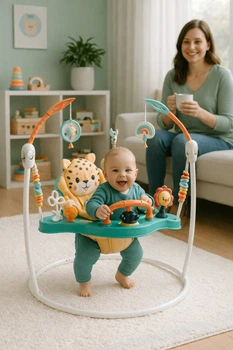 Ігровий центр, що розвиває, дитячий джемпер Fisher-Price Jumperoo Baby Activity Center Зелений