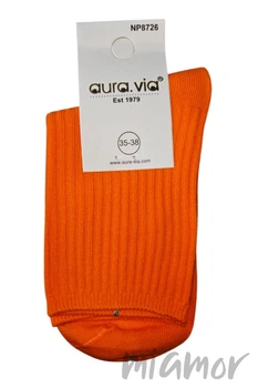 Носочки в рубчик хлопковые Aura.Via NP8726 (2 пары) 38-41 Оранжеві