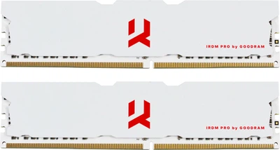 Оперативна памʼять Goodram DDR4-3600 16384MB PC4-28800 (Kit of 2x8192) IRDM White (IRP-W3600D4V64L18S/16GDC)