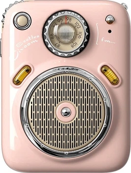 Портативна колонка Divoom Beetles-FM Pink