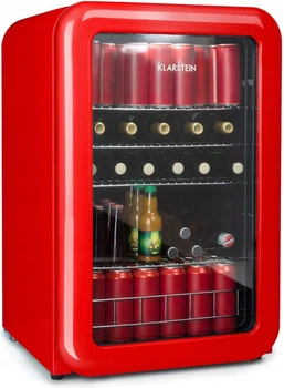 Холодильна шафа-вітрина Klarstein PopLife 115L Red