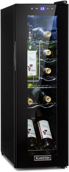 Холодильна шафа-вітрина Klarstein Shiraz 12 Slim Uno Black