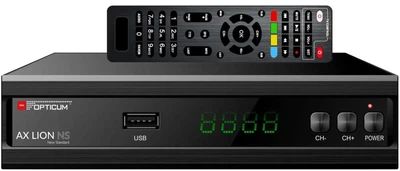 Цифровий тюнер наземного телебачення Opticum AX Lion NS Black (LION NS H.265)