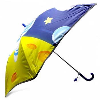 Зонтик тростина, поглиблений купол, світовідбиваючі смужки, свисток; висота - 66 см, діаметр купола - 77 см (СИНЯ)