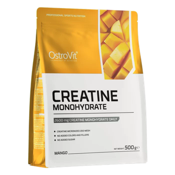Креатин моногідрат Ostrovit (Creatine monohydrate) 2199 мг зі смаком манго 500 г OST17634