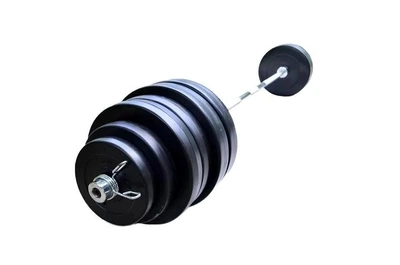 Олімпійська штанга Rn-Sport 2.2 м 135 кг з пластиковим покриттям RnPlastOlimp135
