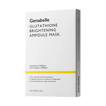 Тканевая маска для лица с глутатионом Genabelle Glutathione Brightening Ampoule Mask 25 мл