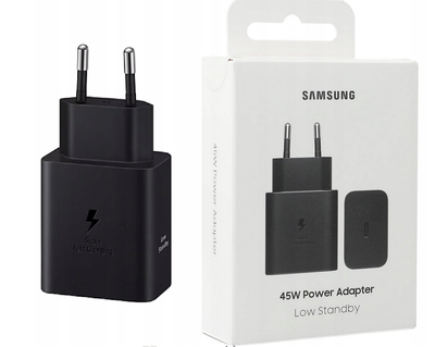 Мережевий зарядний пристрій для Samsung 45 W USB-C Black Дубль 1923448899