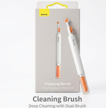 Щетка для чистки наушников "Baseus Cleaning Brush Dual-Head", двойная щетка для AirPods и кейсов