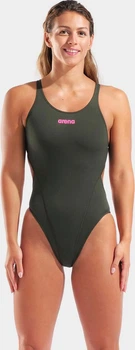 Купальник закритий для жінок Arena TEAM SWIMSUIT SWIM TECH SOLID темно-зелений Жіночий 42