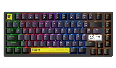 Ігрова бездротова механічна клавіатура Onikuma G-78 для ПК та ігор з RGB підсвіткою, геймерська, Bluetooth та USB 2.4GHz Чорний