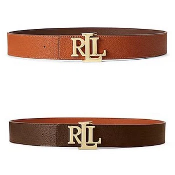Жіночий двосторонній шкіряний коричневий класичний ремінь Ralph Lauren розмір М