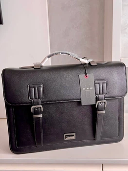 Чоловіча сумка портфель Ted Baker для ноутбука та документів чорна